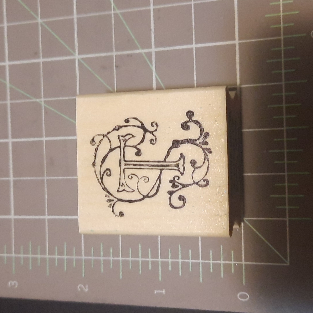 T Monogram Letter Stamp